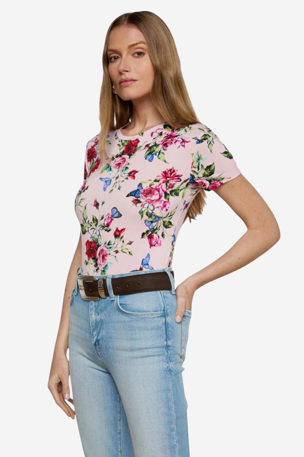 Ressi Tee - Light Pink Multi Femme Rose - Image 2