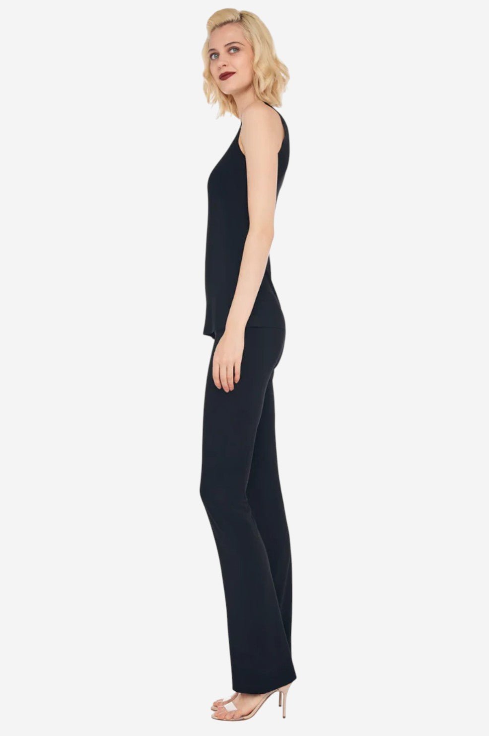 Sleeveless Swing Top - Black - Image 3